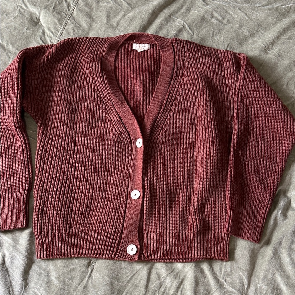 Tradlands Chocolate Brown Cardigan